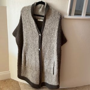 Anthropologie Sleeping on Snow Colorblock Cardigan
